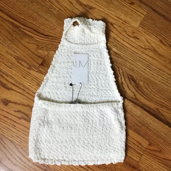 Zara Cream Chenille Knit Sweater NWT - Picture 2 of 5